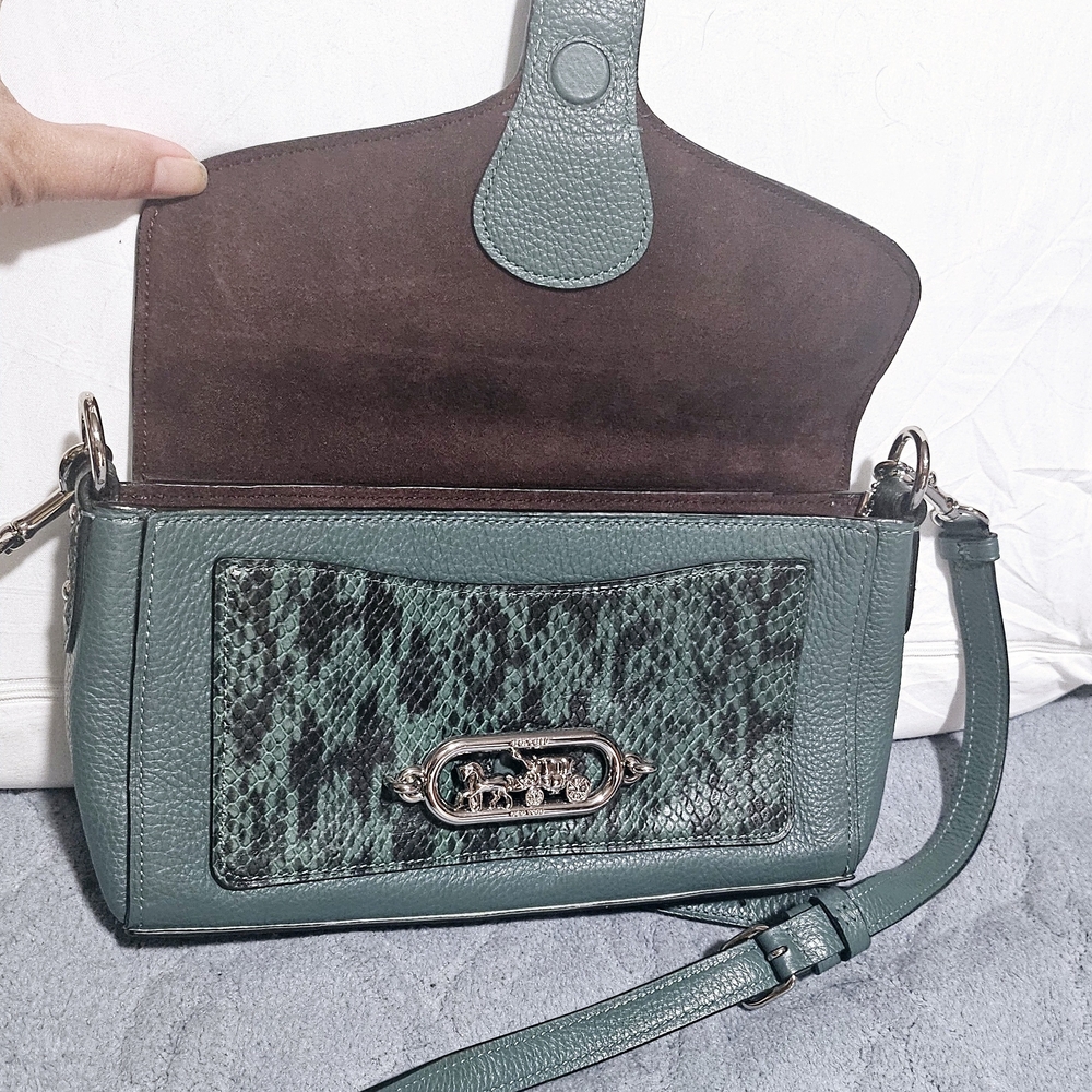 Green Leather Shoulder Bag